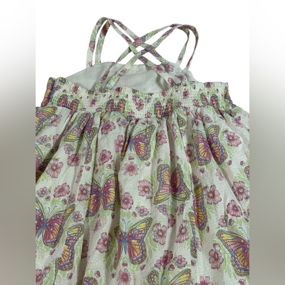 JOIE Butterfly Print Sundress with Button Details size:7 - Picture 4 of 7